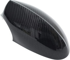 Pair of Carbon Fiber ABS Rear View Door Side Mirror Cover Cap for 3 Series E90 E