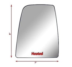 Driver Left Side Replacement Upper Glass with Heated And Plate Driver (LH) Side
