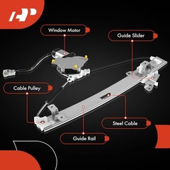Power Window Regulator with Motor Compatible with Mitsubishi Rear Driver Side