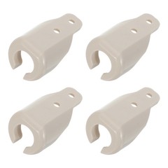 4Pcs Plastic Roller Shade Mounting Brackets with Windproof Stability Beige