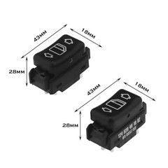 1 Pair of 5Pin Power Windows Switch Electric Automoblie Window Regulator