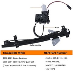 Front Right Passenger Side Power Window Regulator with Motor Assembly –