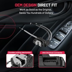 Power Door Lock Actuator Front Right Driver Side Compatible with 813203W010