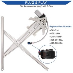 Obaee Front Driver Side Power Window Lift Regulator Left