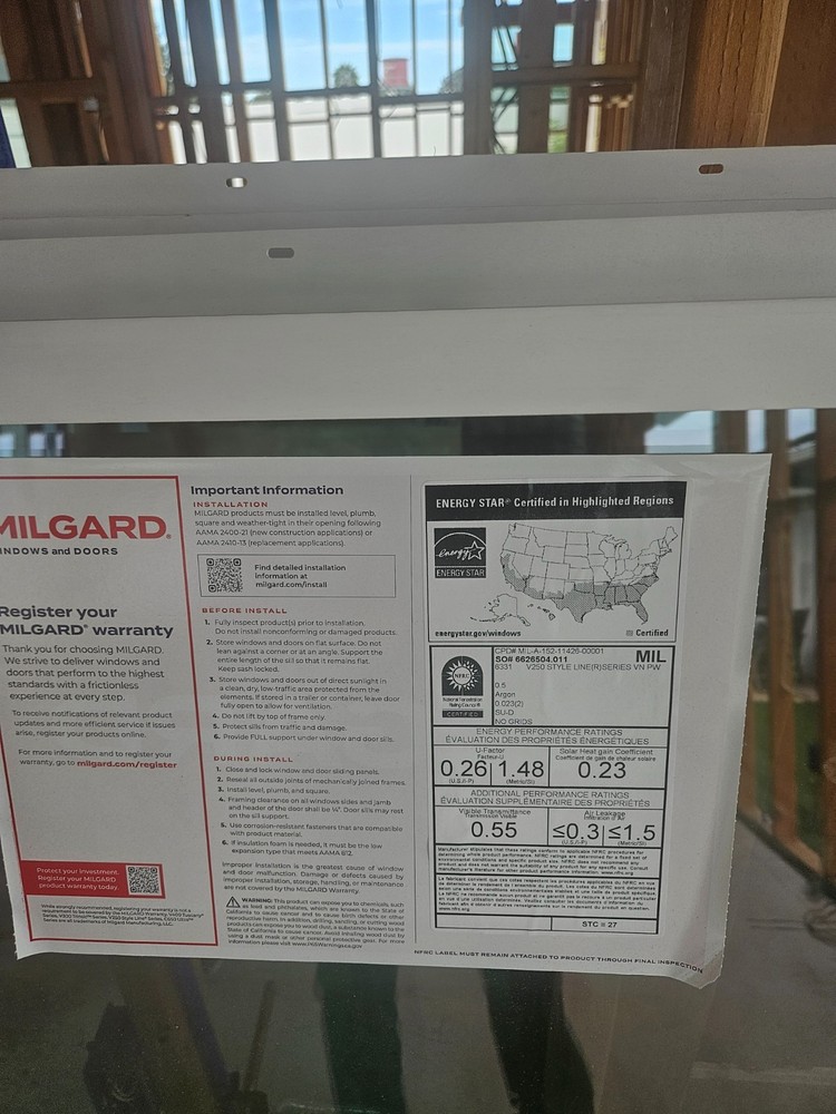 2 vinyl windows, new construction, value $750, will sell for $300