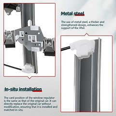 Power Window Regulator with Motor fits for Pontiac Rear Right Passenger Side
