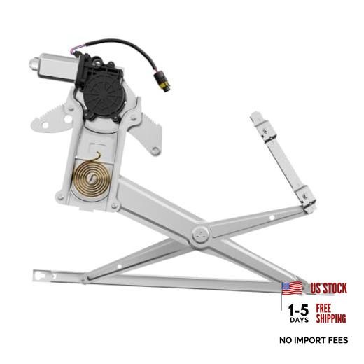 New 1pc Front Driver (Left) Side Power Window Regulator With Motor Assembly