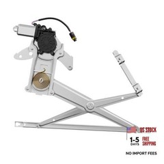 New 1pc Front Driver (Left) Side Power Window Regulator With Motor Assembly