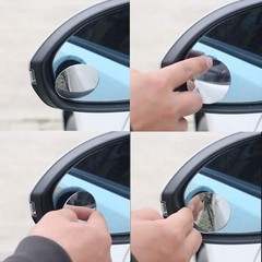 2PCS Mini Blind Spot Mirror, Round HD Glass Convex Rear View Mirror 1.57″ 2