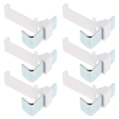 6 Pcs Clip-on Roller Blind Holders Mounting Hardware Curtain Clips