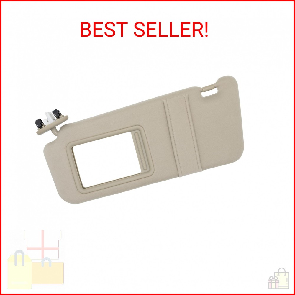 NHILES Left Driver Side Sun Visor Fits for Toyota Camry 2007-2011