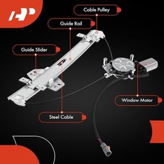 Power Window Regulator with Motor Rear Driver Side Compatible Rear Driver (LH)