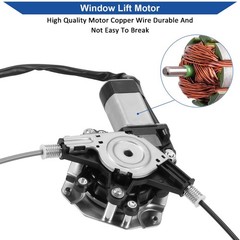 Obaee 748-510 Rear Left Driver Side Power Window Regulator with Motor Assembly C