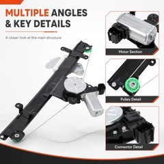 Front Left Driver Side Power Window Regulator w/Motor Front Driver Side