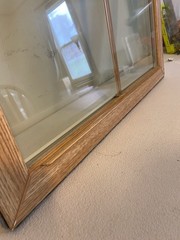 Window World Vinyl Double Hung Replacement Windows Grid Tinted Light Oak 24×50?