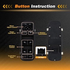 Power Window Switch for Porsche Panamera 2017-2020 Window Control Switch with