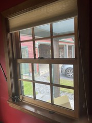 Marvin Vinyl Clad Windows (1) 57×36, (2) 45×36. New in crates. Dark Green