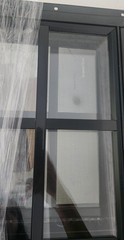 12×18 Black Aluminum Sliding Shed Windows, Tempered Glass Screen Screws 2PK