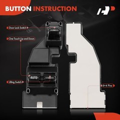 Front Left Driver Side Power Window Switch | Compatible with Dodge Ram 1500
