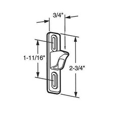 Strike / Keeper, Sliding Door, 3/4 Wide – Chrome