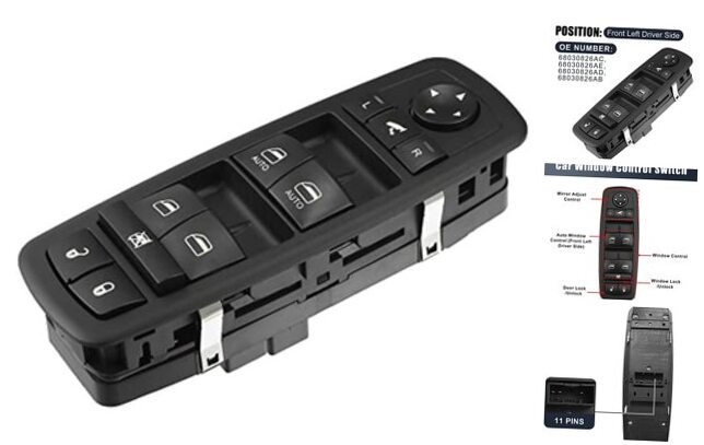 68030826AC Replacement Driver Power Window Switch for Grand Cherokee 11-13