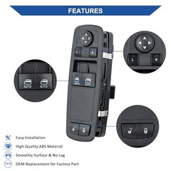 Front Driver Side Power Window Switch Control Button Compatible with 2013