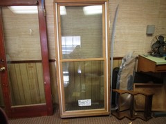 Anderson window double hung, wood trim inside, clad outside, 75 x 34 1/4″, new