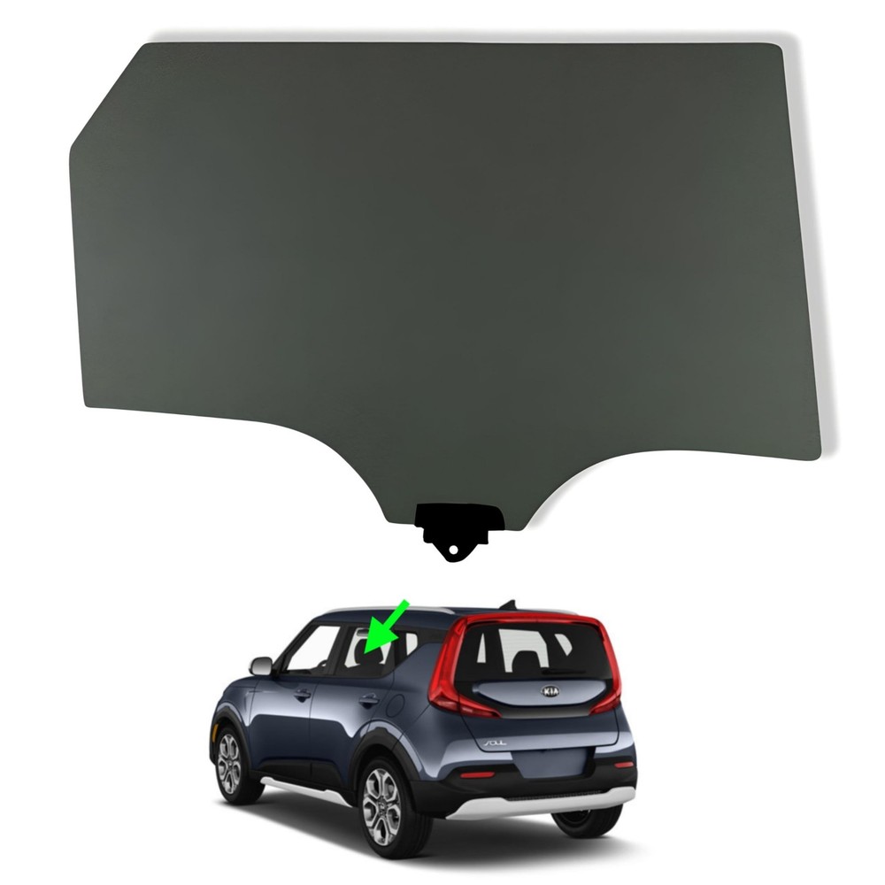 Fits 2020-2025 Kia Soul Driver Left Side Rear Door Window Glass Factory Tinte…