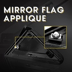 Passenger Mirror Flag Applique Panel Fit for Grand Carava Size: Passenger side