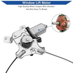 Window Regulator with Motor OE 741-391 | Compatible Rear Right Passenger Side