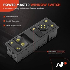 A-Premium Power Window Switch Compatible with Freightliner Cascadia 2017, Left D