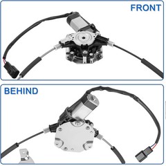 Obaee 748-510 Rear Left Driver Side Power Window Regulator with Motor Assembly C