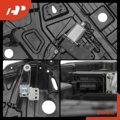 Front Left Driver Side Power Window Regulator with 6-Blade Connector Motor