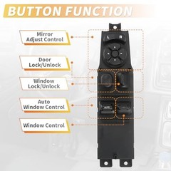 Front Left Driver Side Power Window Switch for Dodge Dakota Window Control
