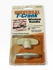 Universal Window Handle T Crank New Home Blind Safe Vintage Prime Line 173234W