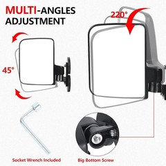 Tractor Mirrors, Strong Magnetic Side Mirrors for Tractors, Forklifts, Lawn M…