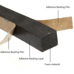 Neoprene Foam Buffer Strip Self-Adhesive Foam Tape 9x10mm Sealing Strip