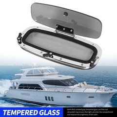 1. Boat Porthole Stainless Steel 18.11 X 7.87in Rust Resistant Portlight Wi RZYB
