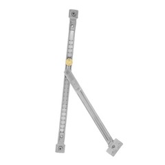 Stainless Steel Extendable Window Bar – 10″ Casement Window Limiter –