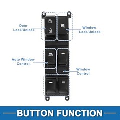Power Window Switch No.935701W157 Front Left Driver Side Window Control Switch