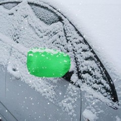 2 Pcs Universal Green Side Mirror Covers for Car Exterior Rearview Protection Ag