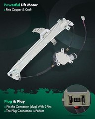 Power Window Regulator With Motor For Lincoln For Town Front Right Black/White
