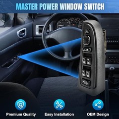 15883323 Driver Side Power Window Switch & Bezel Compatible with 2003-2006