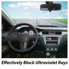 Reusable Pet Silver Gradient Car Window Tint Film for DIY Auto Window Shade