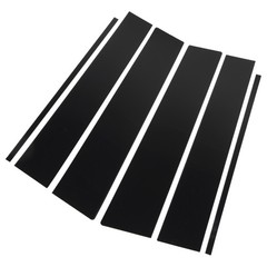 6 Pcs Glossy Black Pillar Door Trim With Window Pillar Post Protector Cover RCJG