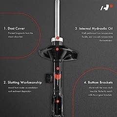 Front Pair [2] Strut Assembly Compatible with Mitsubishi Outlander Sport 2012