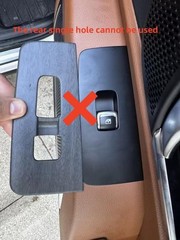 Single Hole Version Door Window Control Panel Cover Door Lock Wood Grain