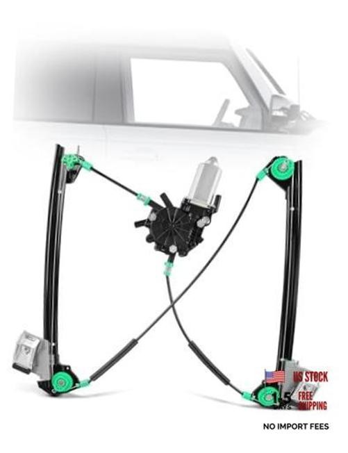 Front Passenger Side Power Window Regulator With 2-Pin Motor Assembly