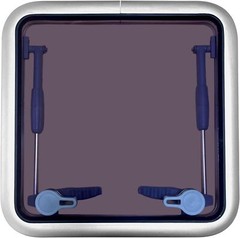 ISURE MARINE Anodized Aluminum Push Out Deck Hatch Square Opening Boat Yacht