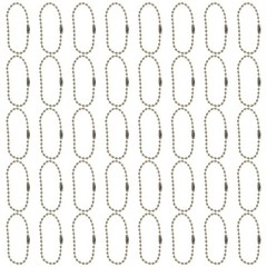 50Pcs Reusable Bronze Iron Ball Chain for Jewelry Making and Keychain DIY